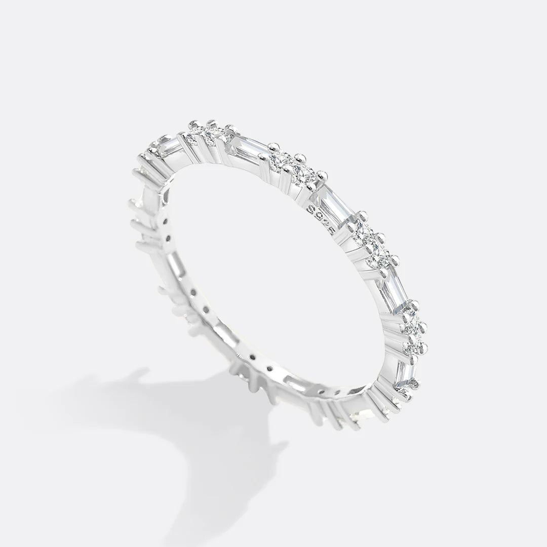 Baguette Gemstone Stacking Ring