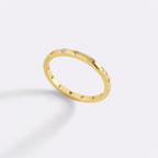 Bezel-Set Tiny Stacking Ring