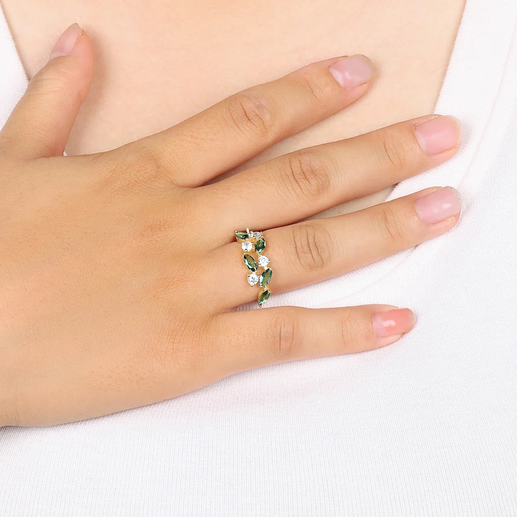 Marquise Leaf Ring