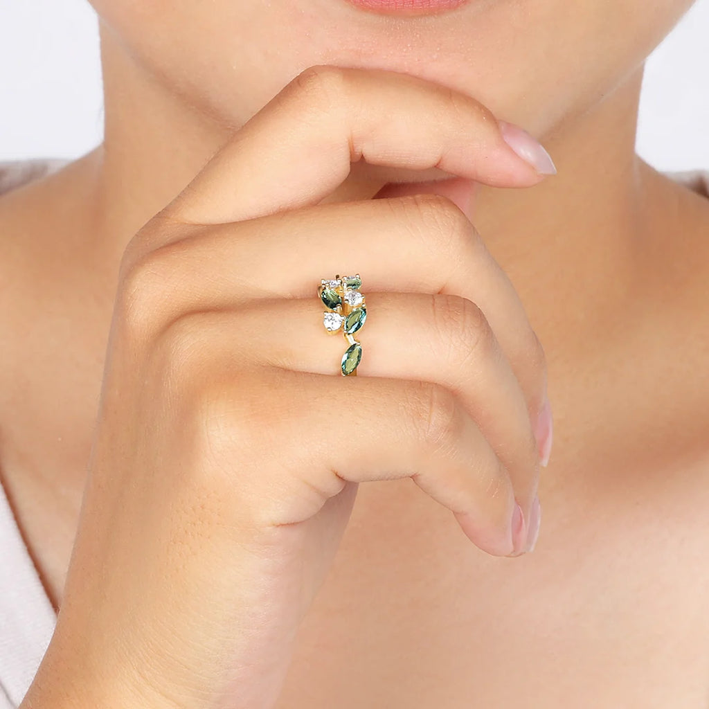 Marquise Leaf Ring