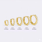 Pave Huggie Hoop Earrings