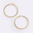 Sleek Thin Hoop Earrings