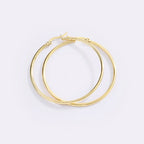 Sleek Thin Hoop Earrings