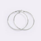 Sleek Thin Hoop Earrings