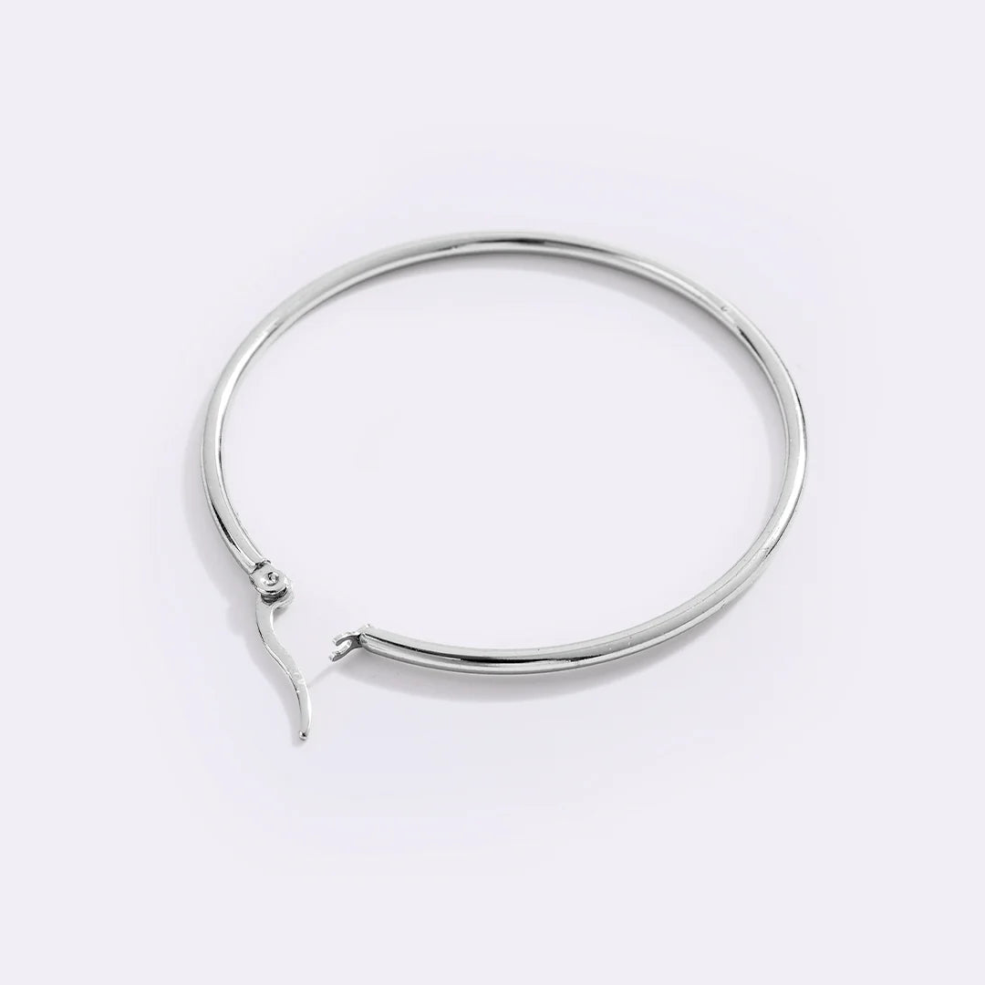 Sleek Thin Hoop Earrings